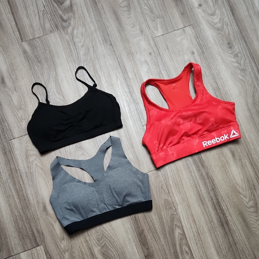 Reebok All In Motion 32° Sports Bras With Removable Cups Women's Large